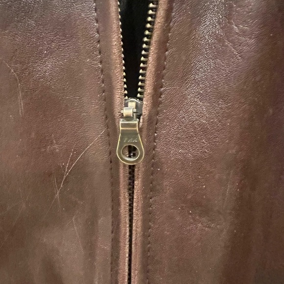 Men's Classic Brown 100% Leather Bomber Jacket - Picture 15 of 17